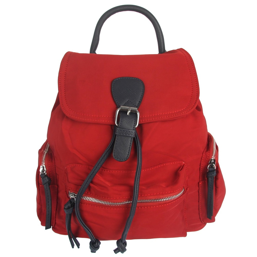 Tmavěčervený batoh ROMINA A276-7 s obsahem cca. 7l