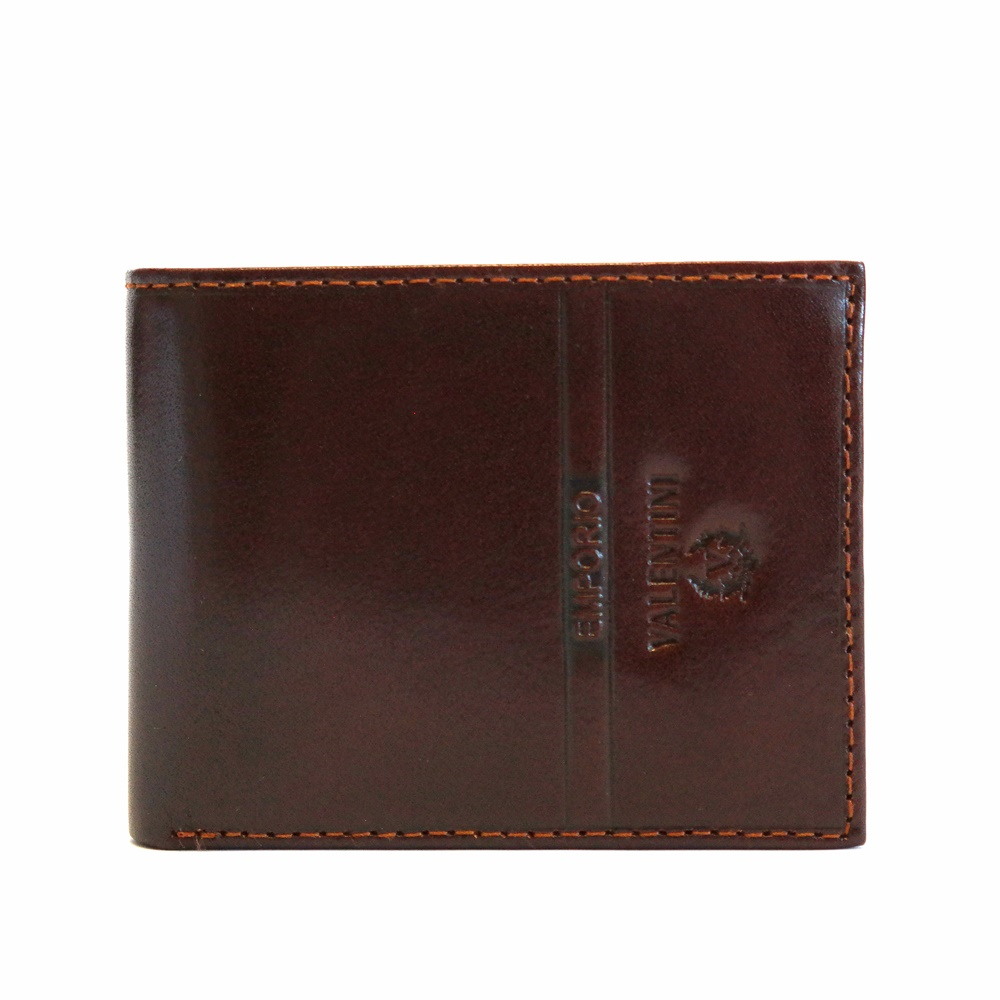 Malá tmavěhnědá kožená peněženka Emporio Valentini no. 992