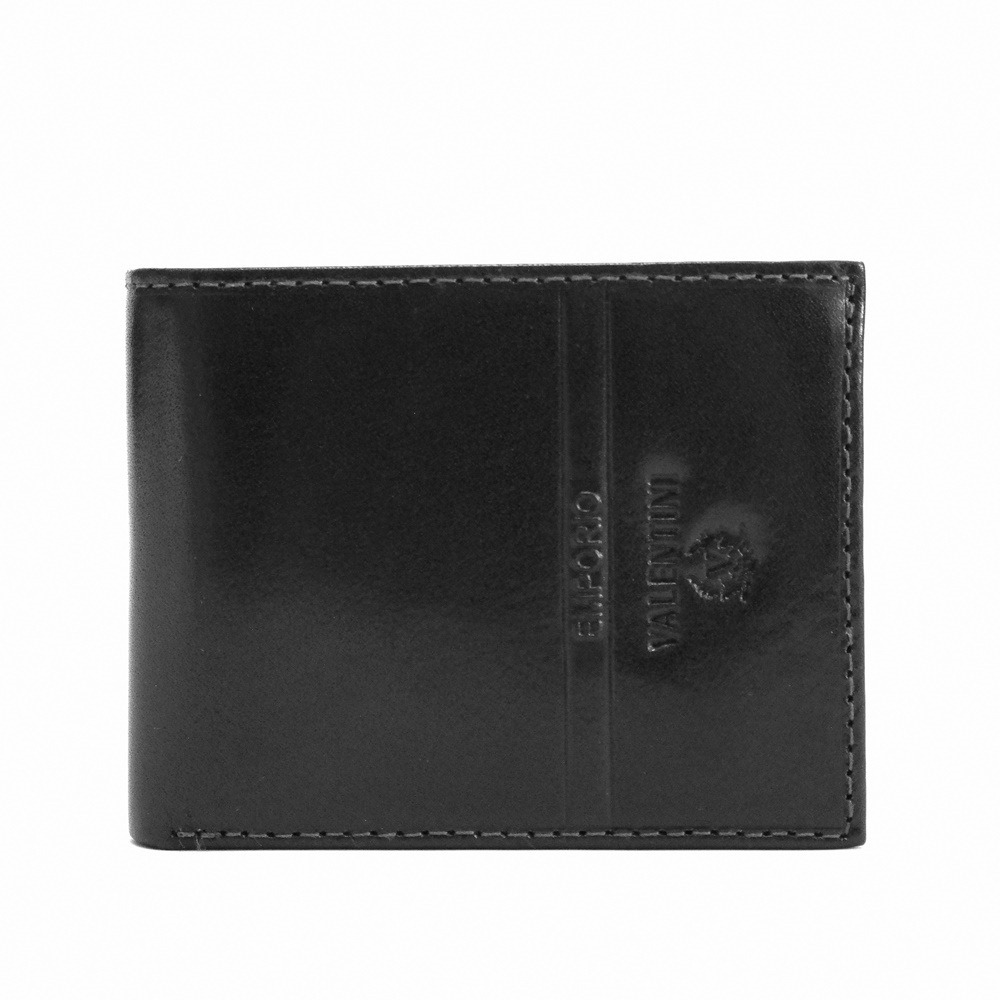 Malá černá kožená peněženka Emporio Valentini no. 992