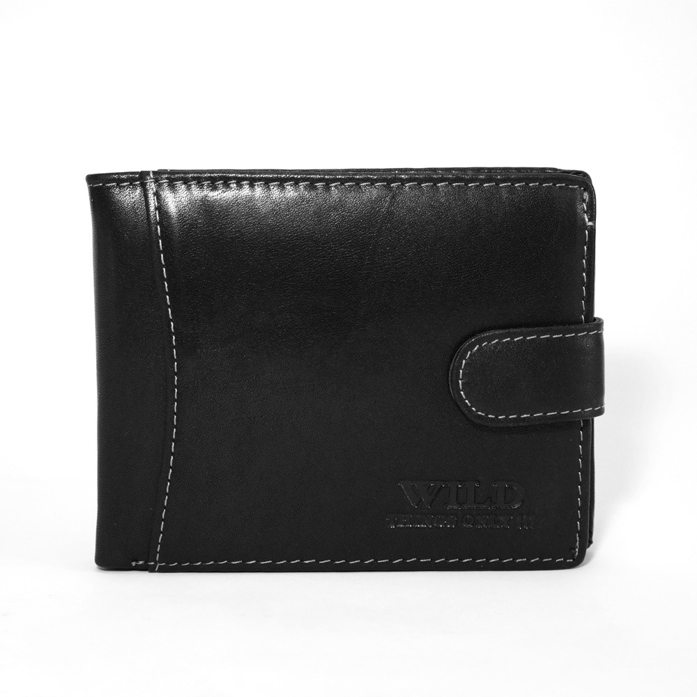 Černá kožená peněženka Wild Things Only 5503