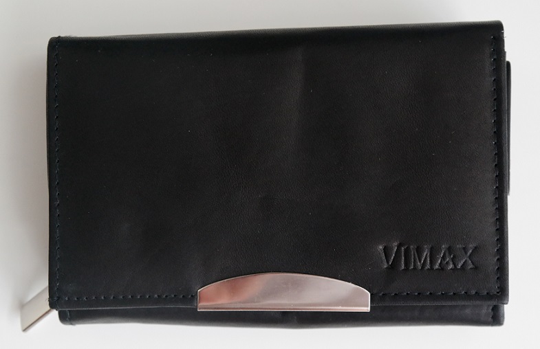 Černá kožená peněženka VIMAX (ADV-07-068)
