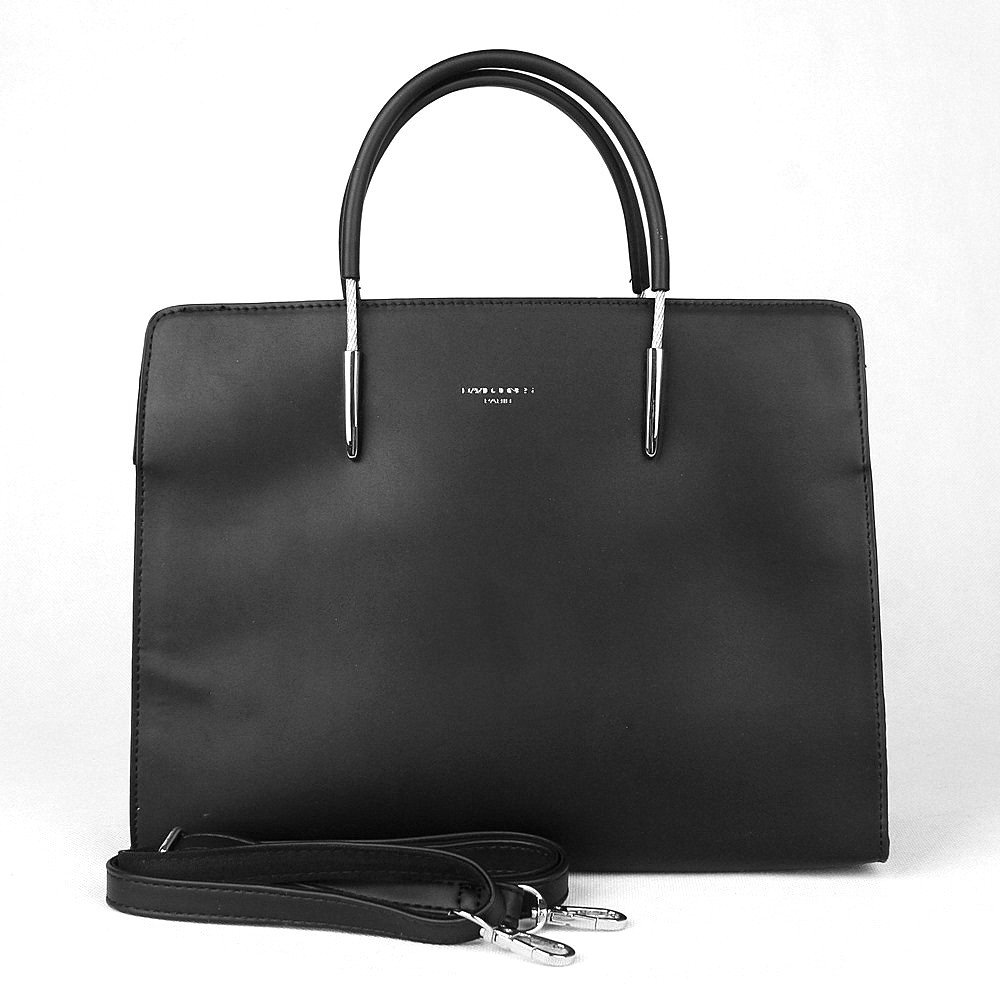 Černá tříoddílová elegantní kabelka do ruky David Jones CM5654