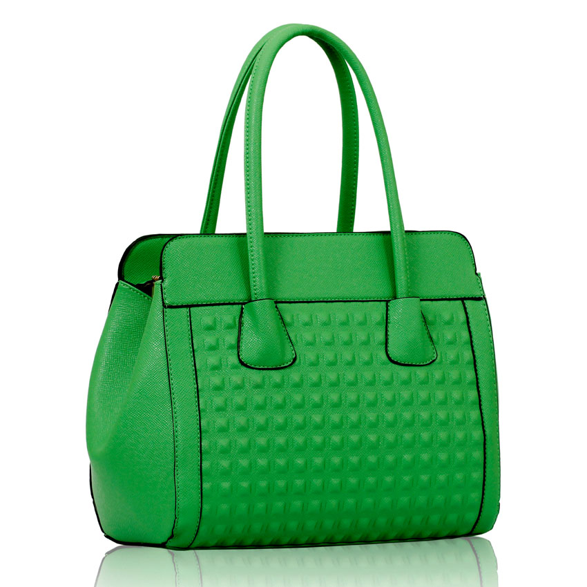 Zelená kabelka do ruky i na rameno LS00141