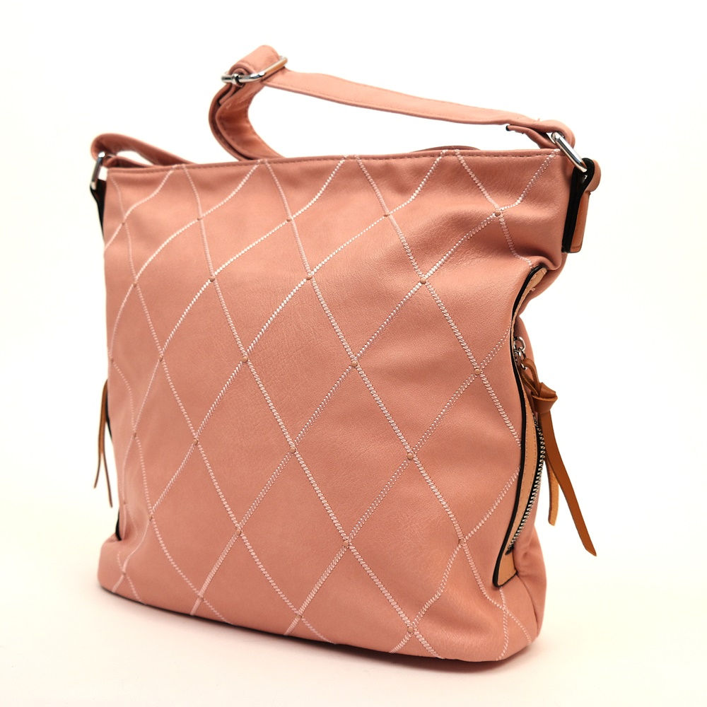 Střední růžová crossbody kabelka ROMINA & CO 2297