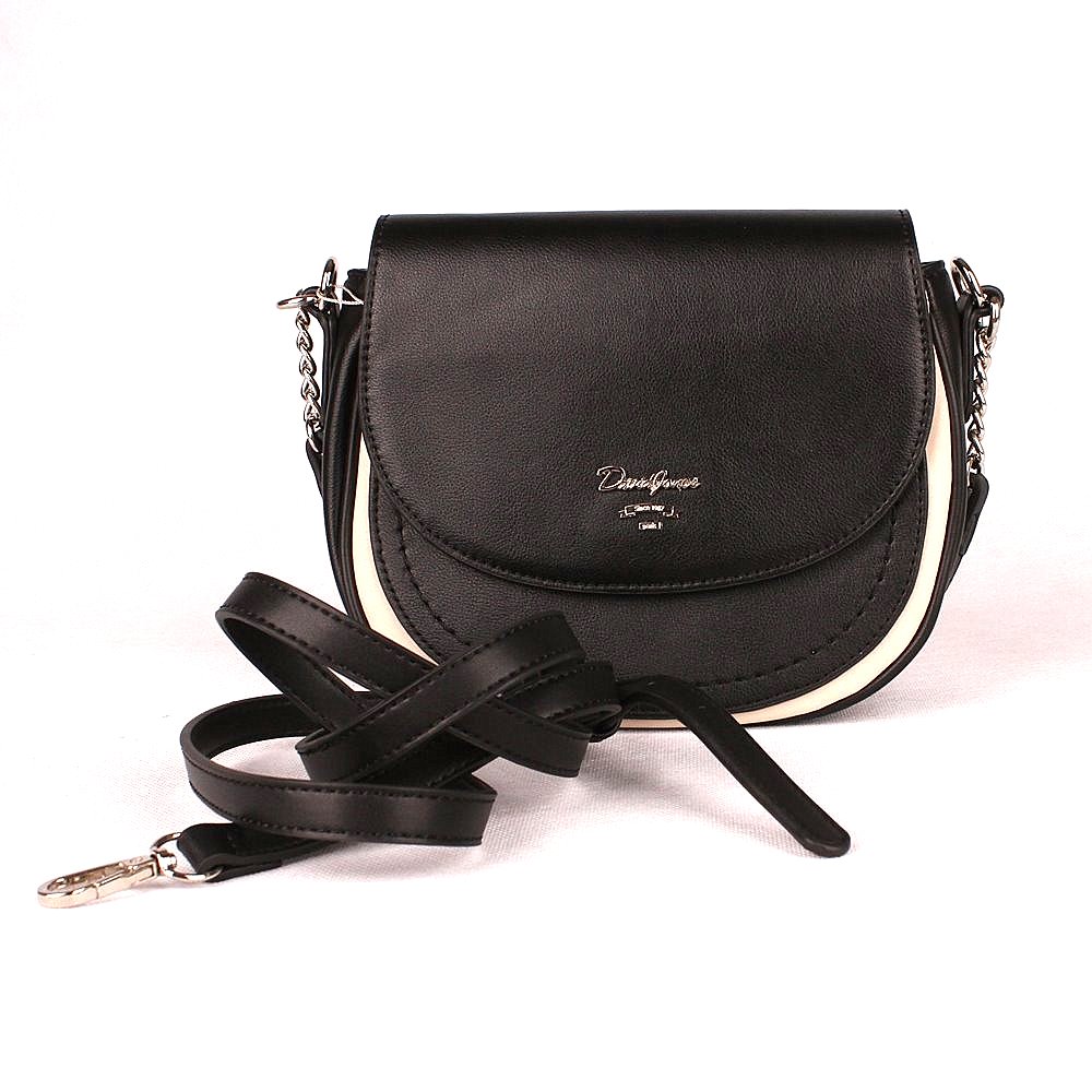 Černá kabelka do ruky i crossbody David Jones 6204-2