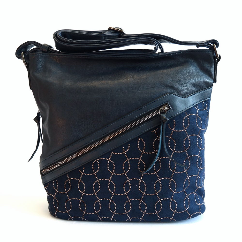 Střední tmavěmodrá crossbody kabelka LIDA 2343