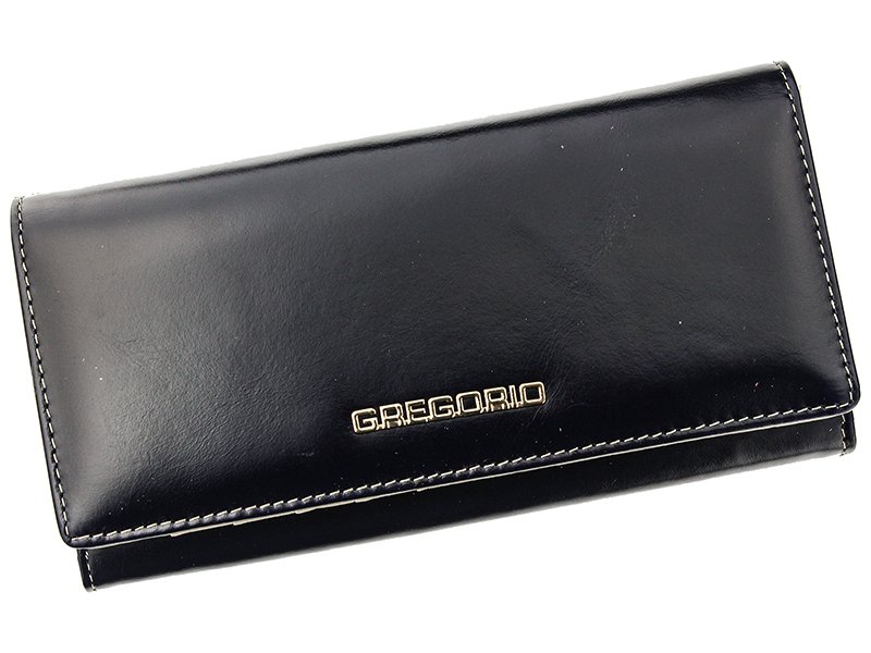 Černo-béžová kožená peněženka Gregorio N100