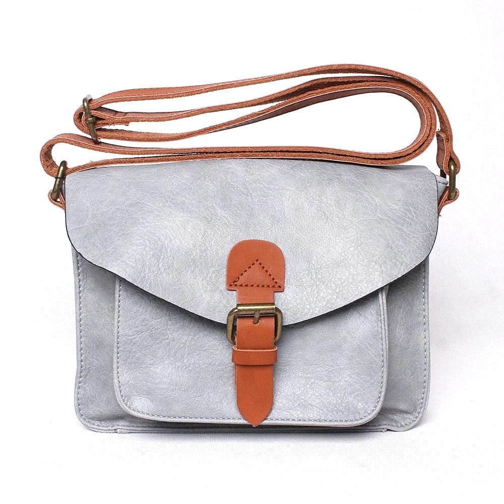 Malá/střední modro-šedá crossbody kabelka FLORA&CO H6788