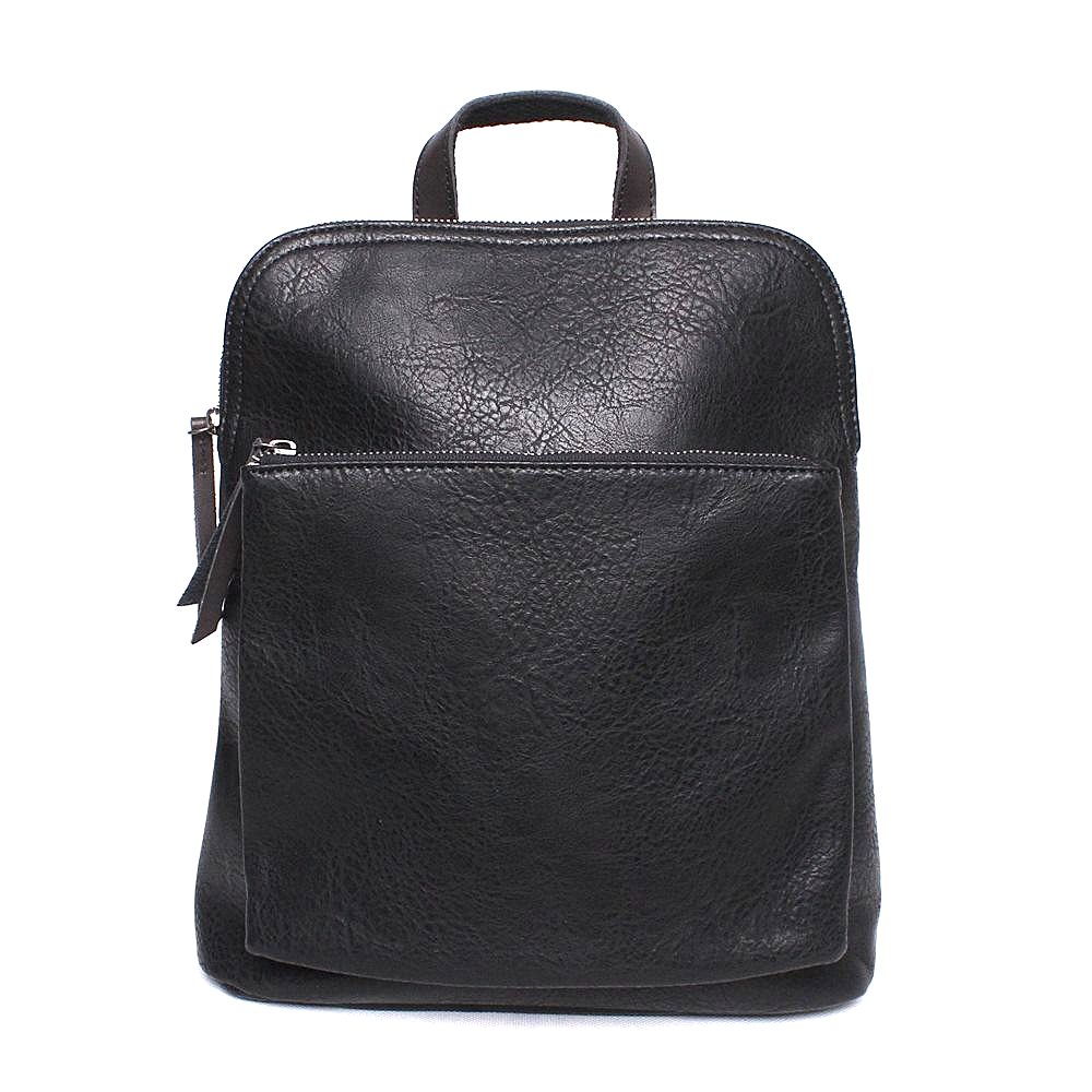 Černý batoh/crossbody kabelka FLORA&CO H6780, obsah 8 l