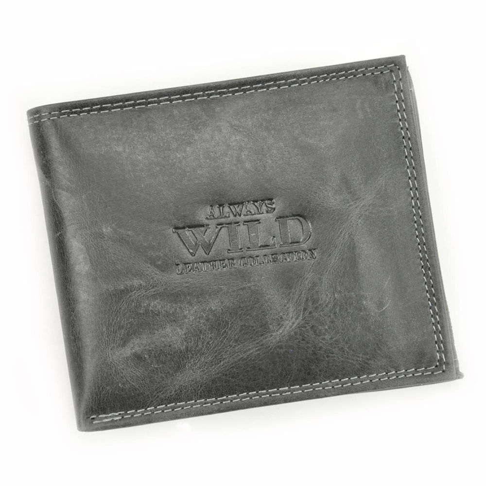Černá kožená peněženka Always Wild N992-CHM + RFID