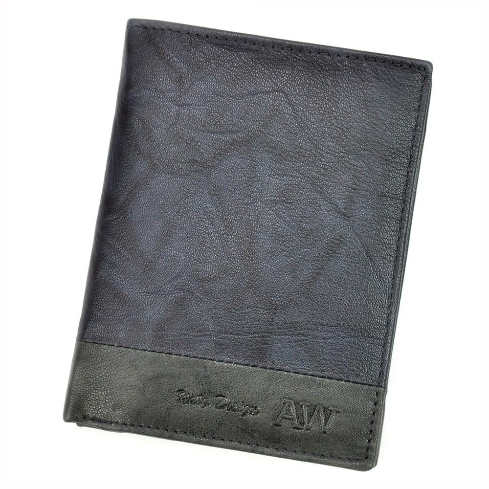 Tmavěmodrá kožená peněženka Wild N4-GA + RFID