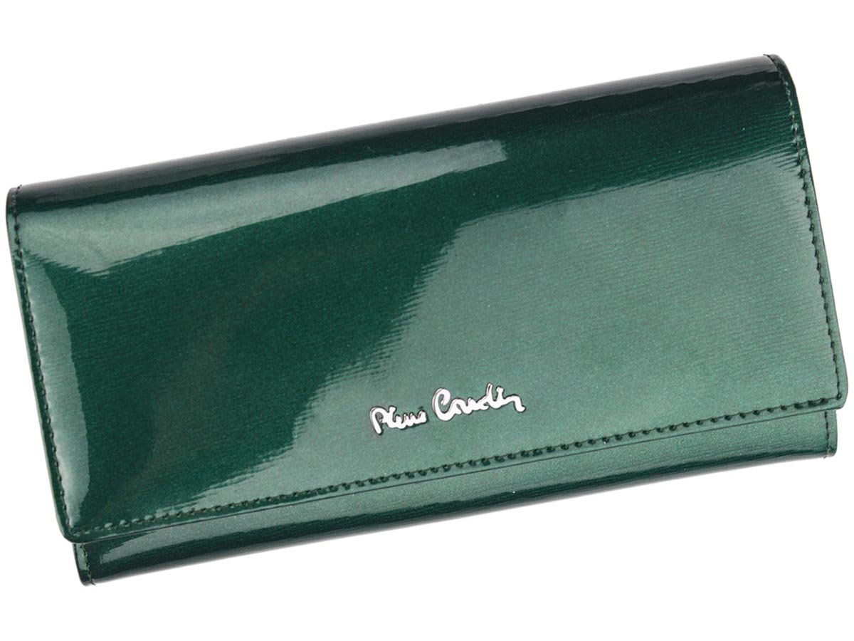 Zelená lesklá kožená peněženka Pierre Cardin 05 LINE 106
