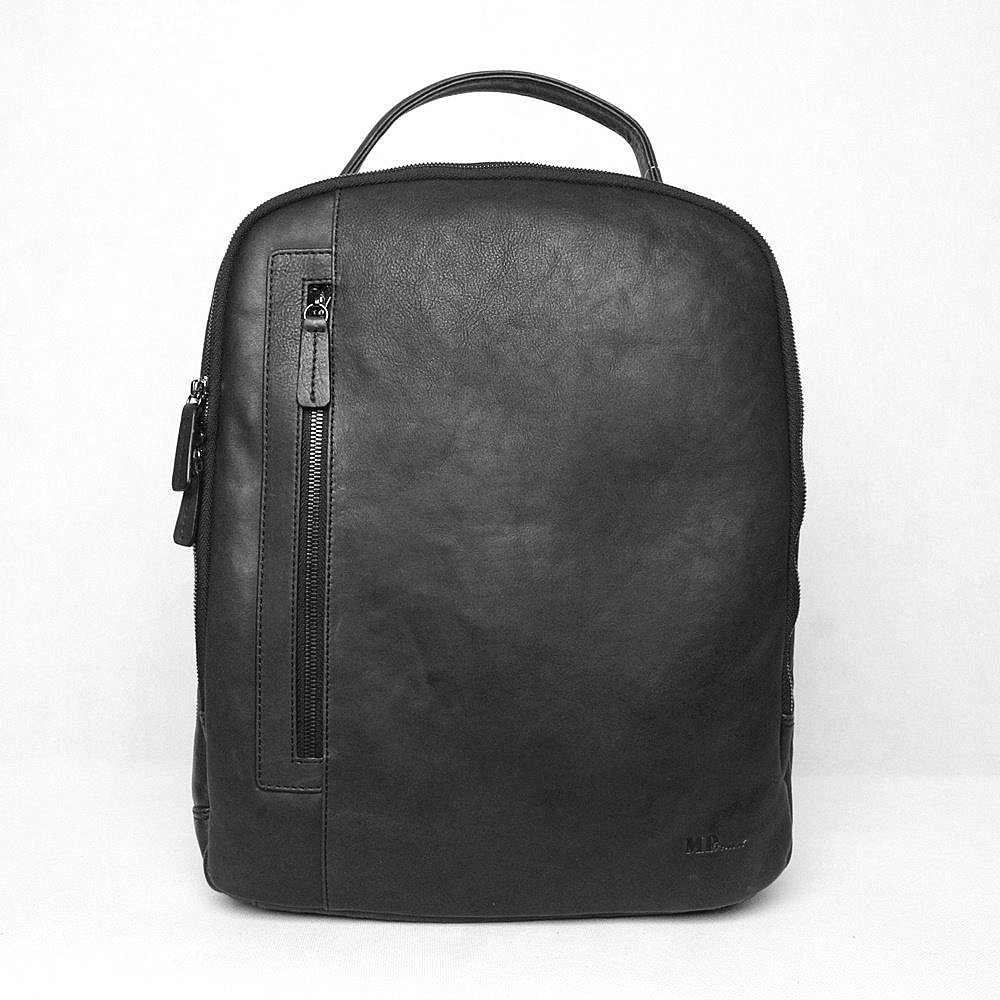 Velký pánský luxusní černý batoh Marta Ponti, obsah až 15l