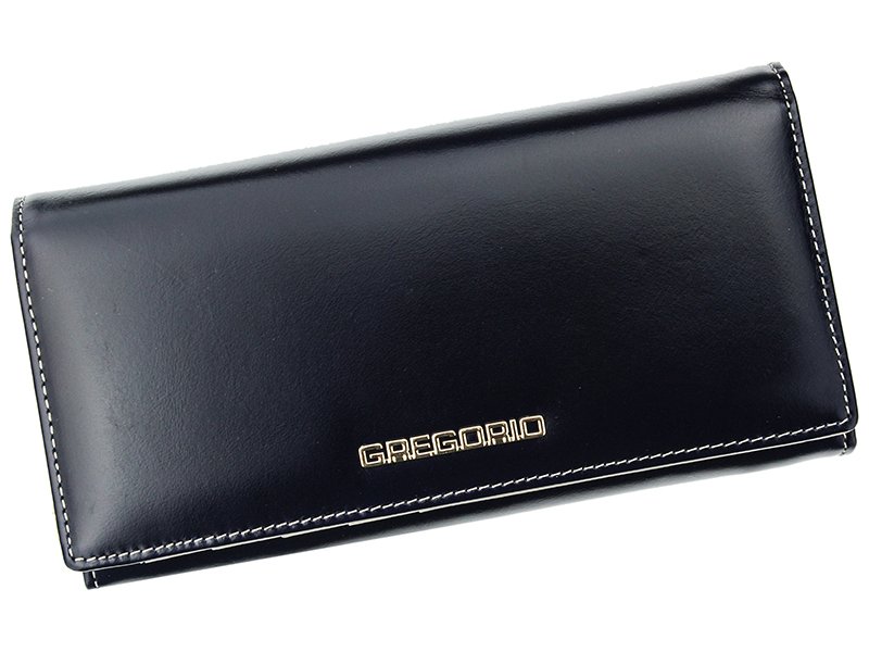 Tmavěmodro-béžová kožená peněženka Gregorio N106