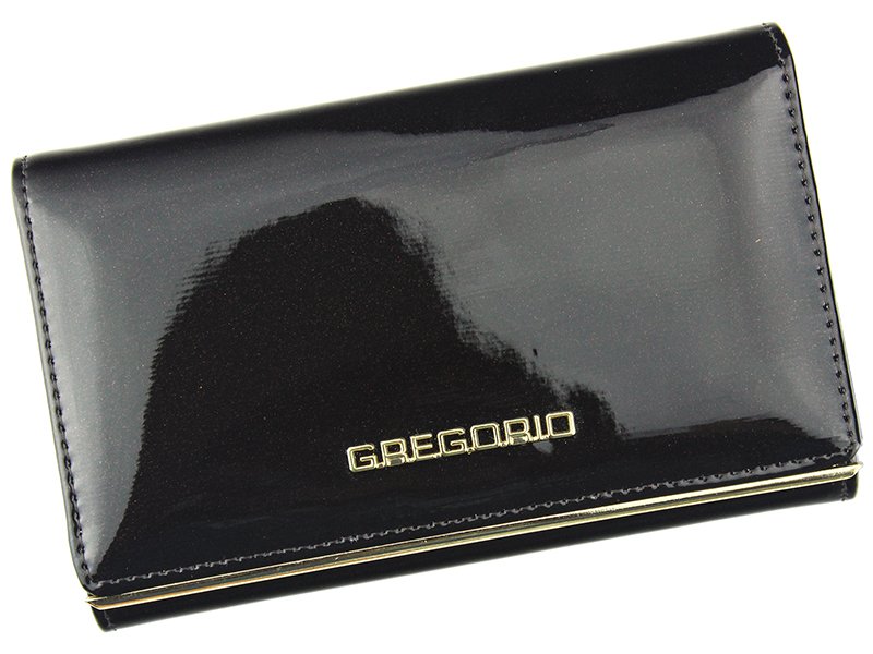 Černá kožená peněženka Gregorio ZLL112