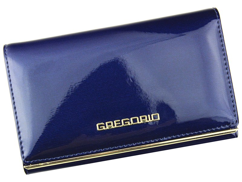 Modrá kožená peněženka Gregorio ZLL112