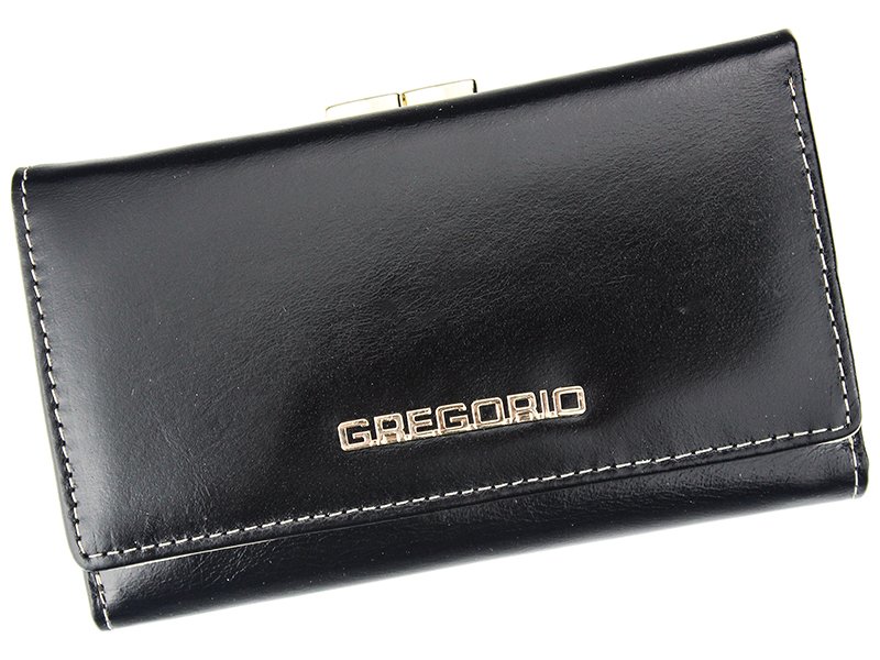 Tmavěmodro-béžová kožená peněženka Gregorio N108