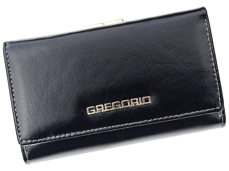 Černo-béžová kožená peněženka Gregorio N108