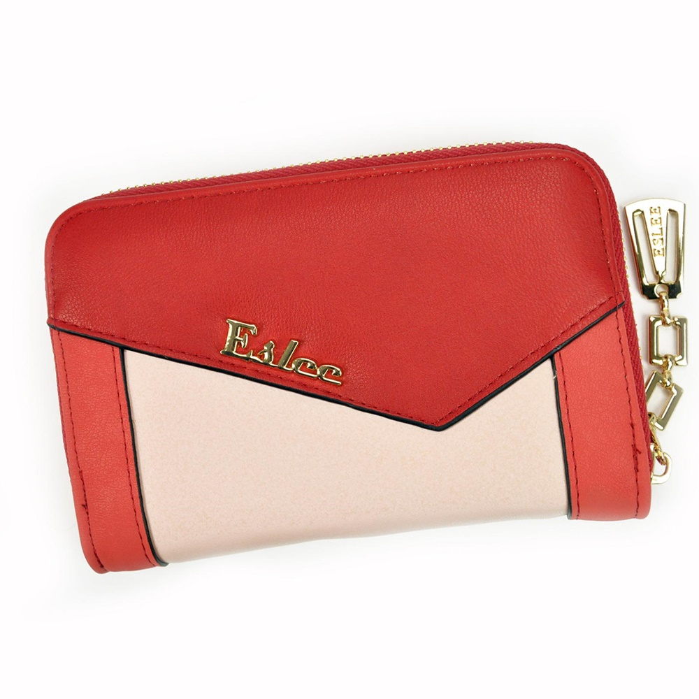 Dvoudílná červeno-růžová peněženka Eslee H6755