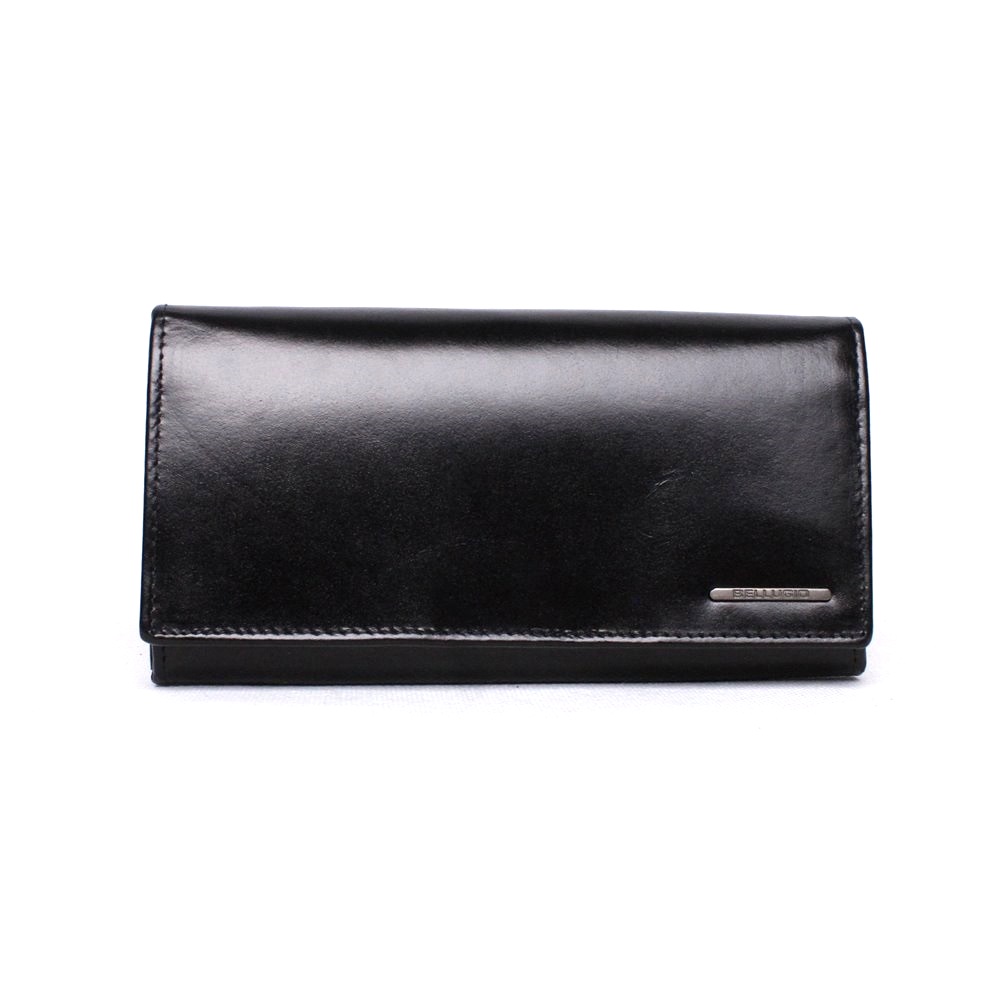 Černá kožená peněženka BELLUGIO (AD-21R-063M) + RFID