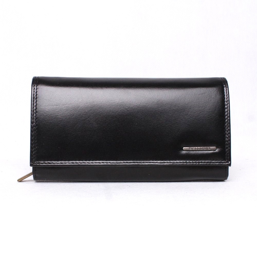 Černá kožená peněženka BELLUGIO (AD-21R-064M) + RFID