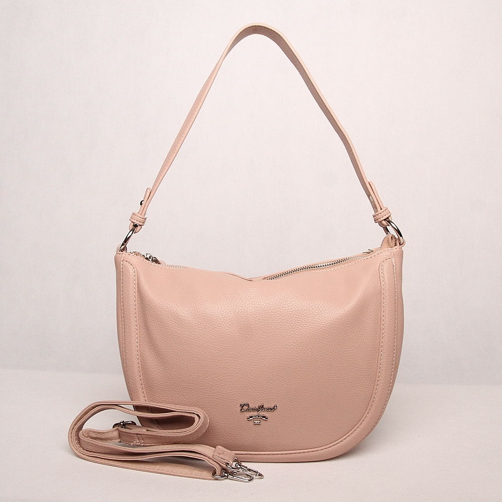 Růžová kabelka na rameno i crossbody David Jones CM6091