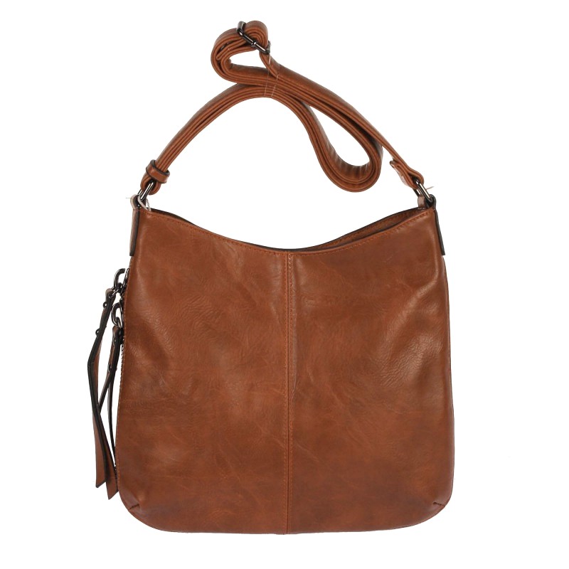 Tmavěhnědá crossbody kabelka Ines Delaure no. 69