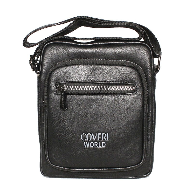 Černá pevnější crossbody taška Coveri World CW2180