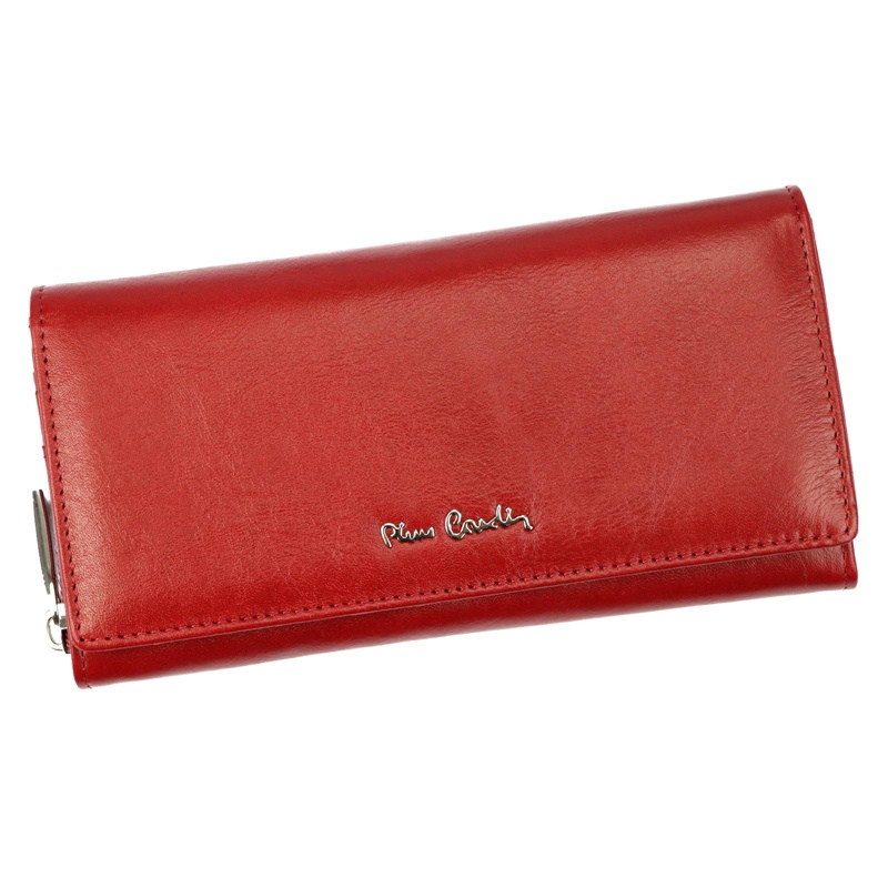 Červená kožená peněženka Pierre Cardin 06 ITALY 106