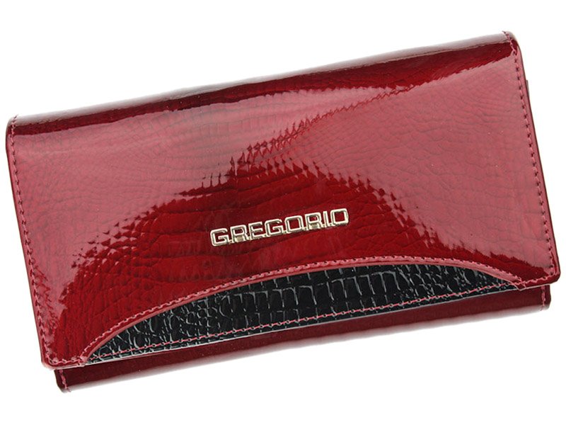 Červená kožená peněženka Gregorio GP-114