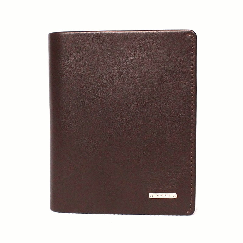 Malá luxusní tmavěhnědá hladká kožená peněženka Marta Ponti no. B024R + RFID