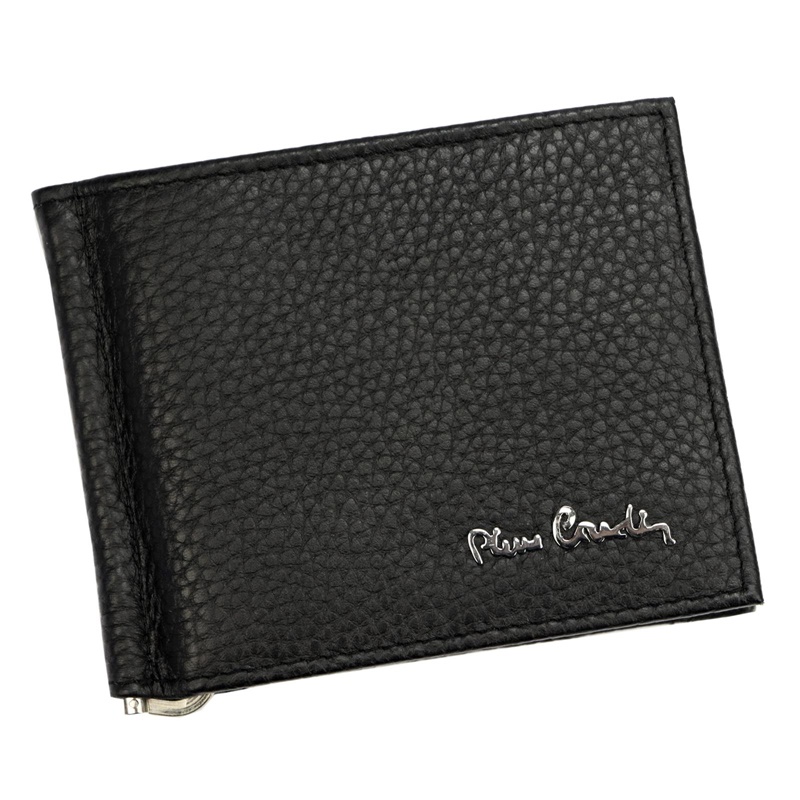 Luxusní černá kožená peněženka dolarovka Pierre Cardin TILAK11