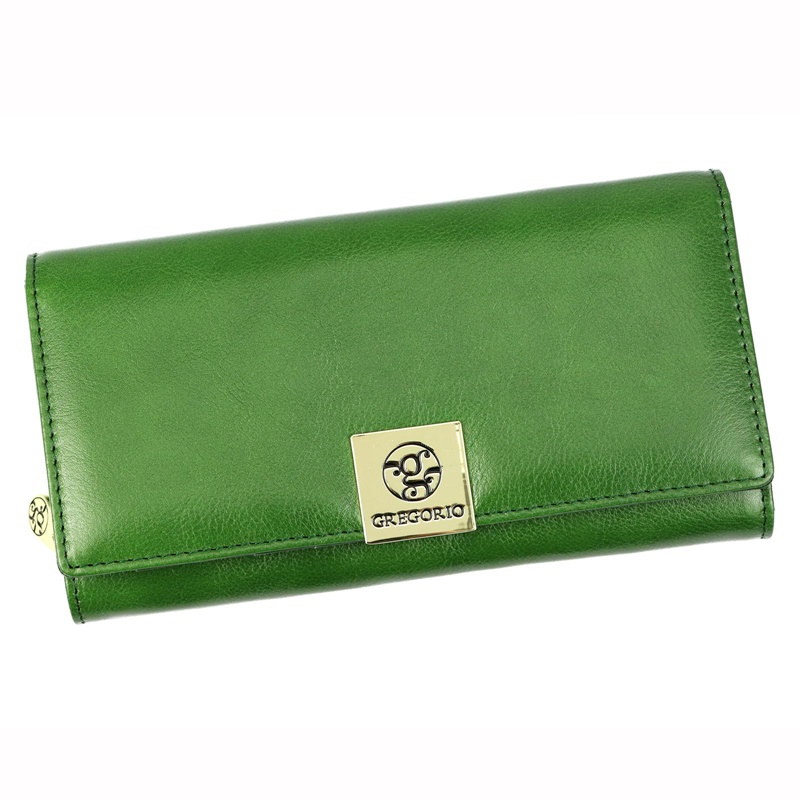 Zelená kožená peněženka Gregorio GS-106