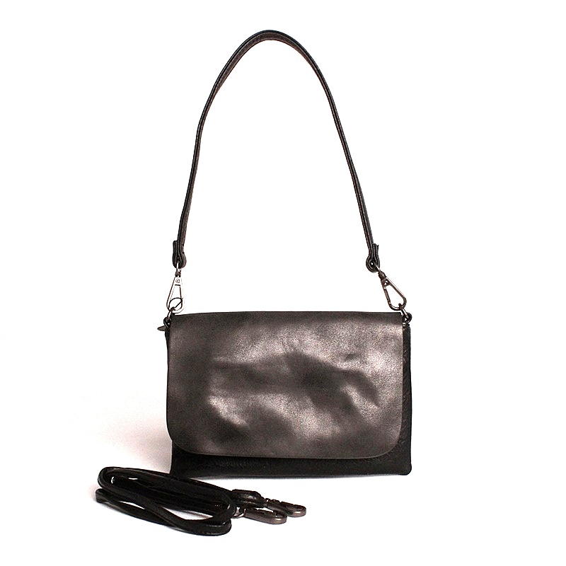 Malá černá crossbody kabelka či psaníčko FLORA&CO H6736