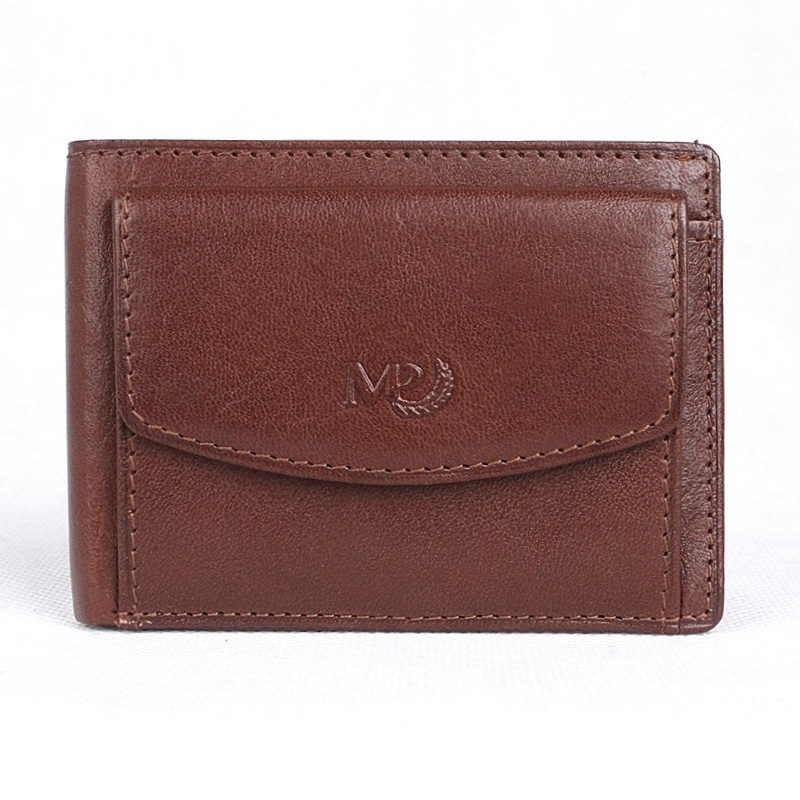 Luxusní hnědá kožená peněženka - dolarovka Marta Ponti no. 228R