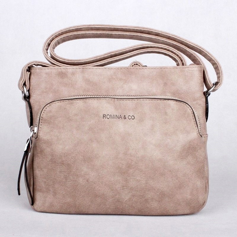 Malá hnědo-šedá crossbody kabelka ROMINA&CO DF06