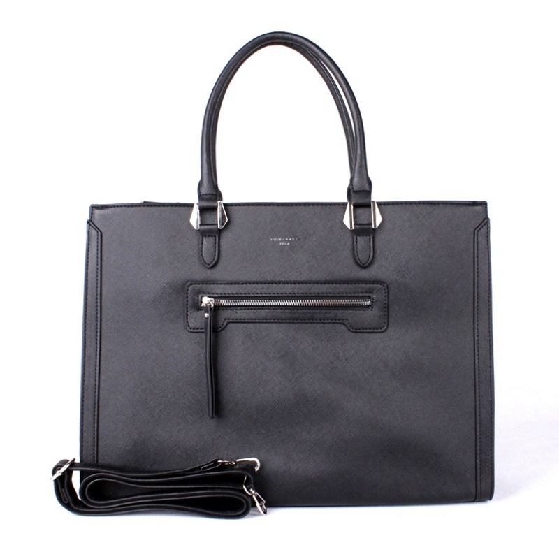 Černá velká elegantní kabelka do ruky David Jones CM6572