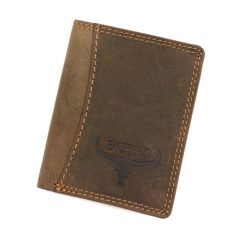 Mini tmavěhnědá kožená peněženka Wild Buffalo (RM-06-HTR)