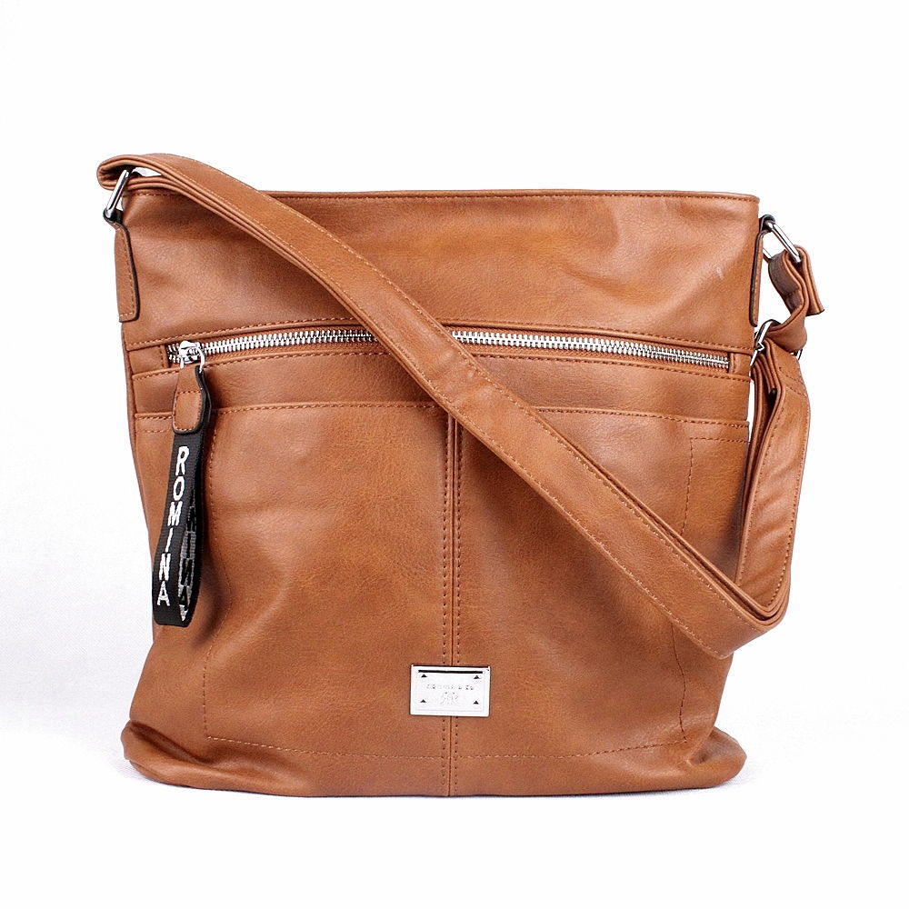 Střední hnědá crossbody kabelka ROMINA & CO D548/23