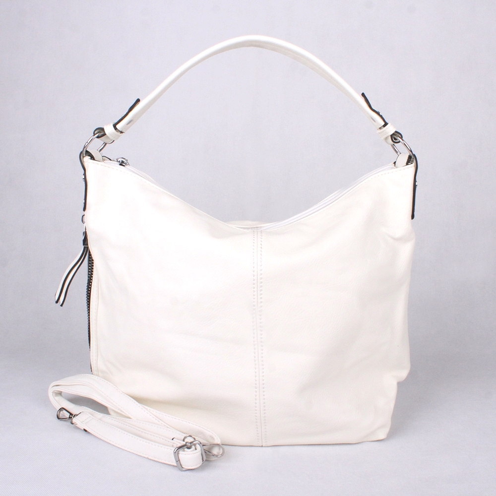 Velká bílá kabelka na rameno i crossbody ROMINA D315
