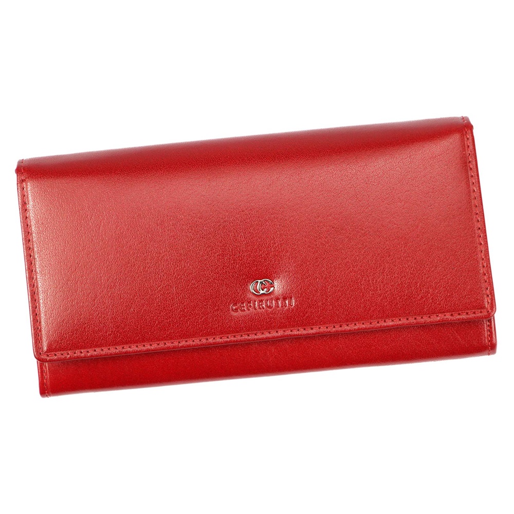 Tmavěčervená kožená peněženka Cefirutti 7680155