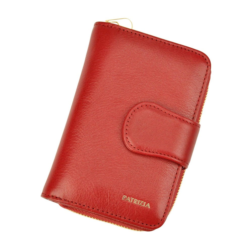 Červená dámská kožená peněženka Patrizia IT-115