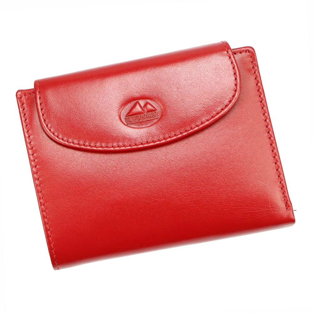 Červená kožená peněženka El Forrest 881