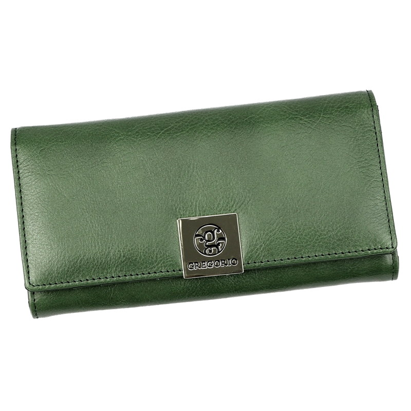 Zelená kožená peněženka Gregorio GS-100
