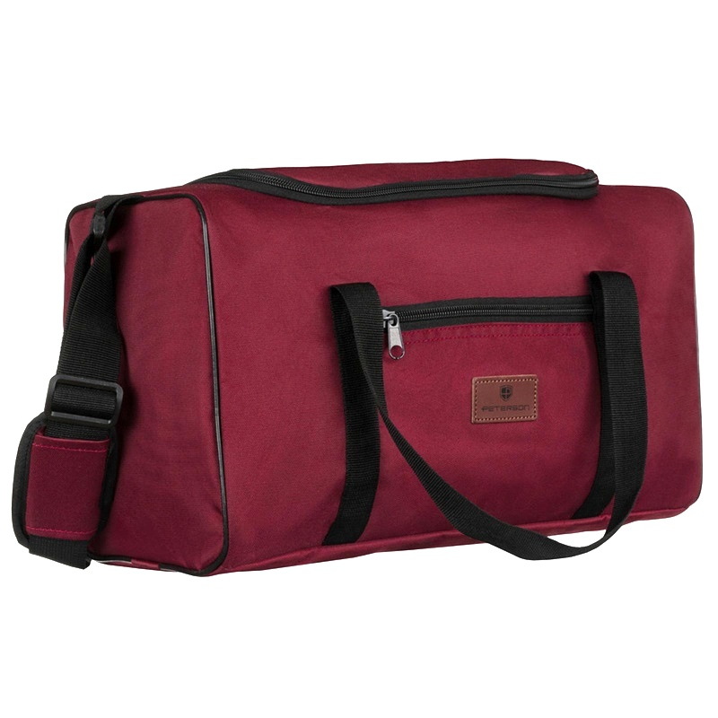 Střední tmavěčervená cestovní taška - kabinové zavazadlo Peterson