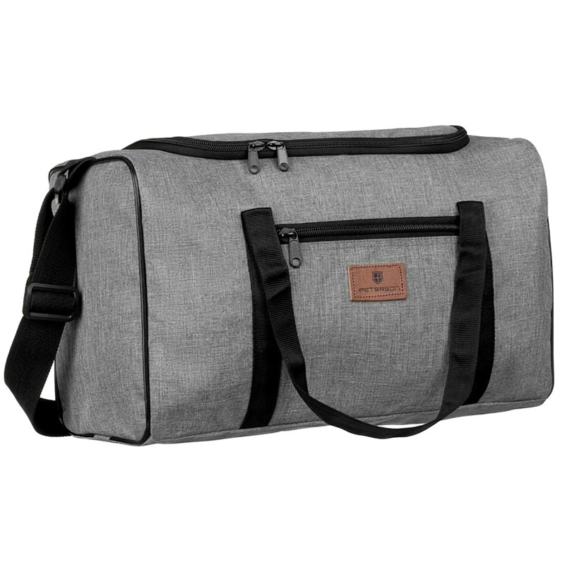 Střední šedá cestovní taška - kabinové zavazadlo Peterson