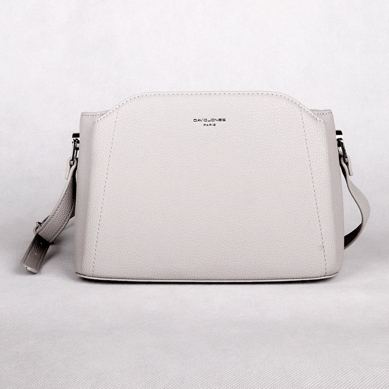 Tříoddílová malá/střední šedá crossbody kabelka David Jones CM6926