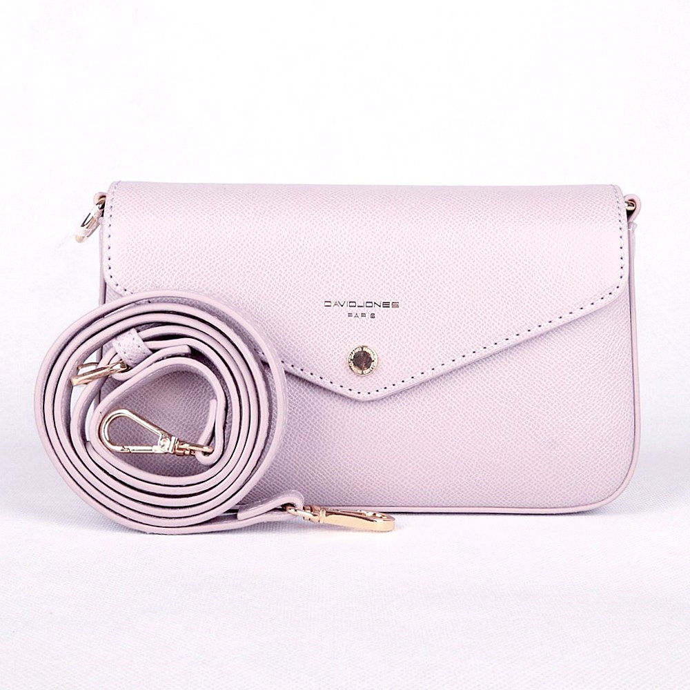 Malá světlefialová (lila) crossbody kabelka David Jones CM6120B