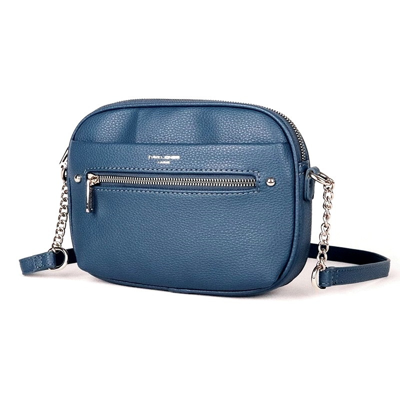 Malá modrá crossbody kabelka David Jones CM6767A