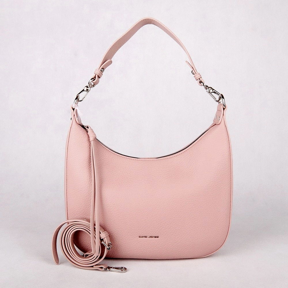 Středně velká růžová kabelka na rameno/crossbody David Jones 6901-2A